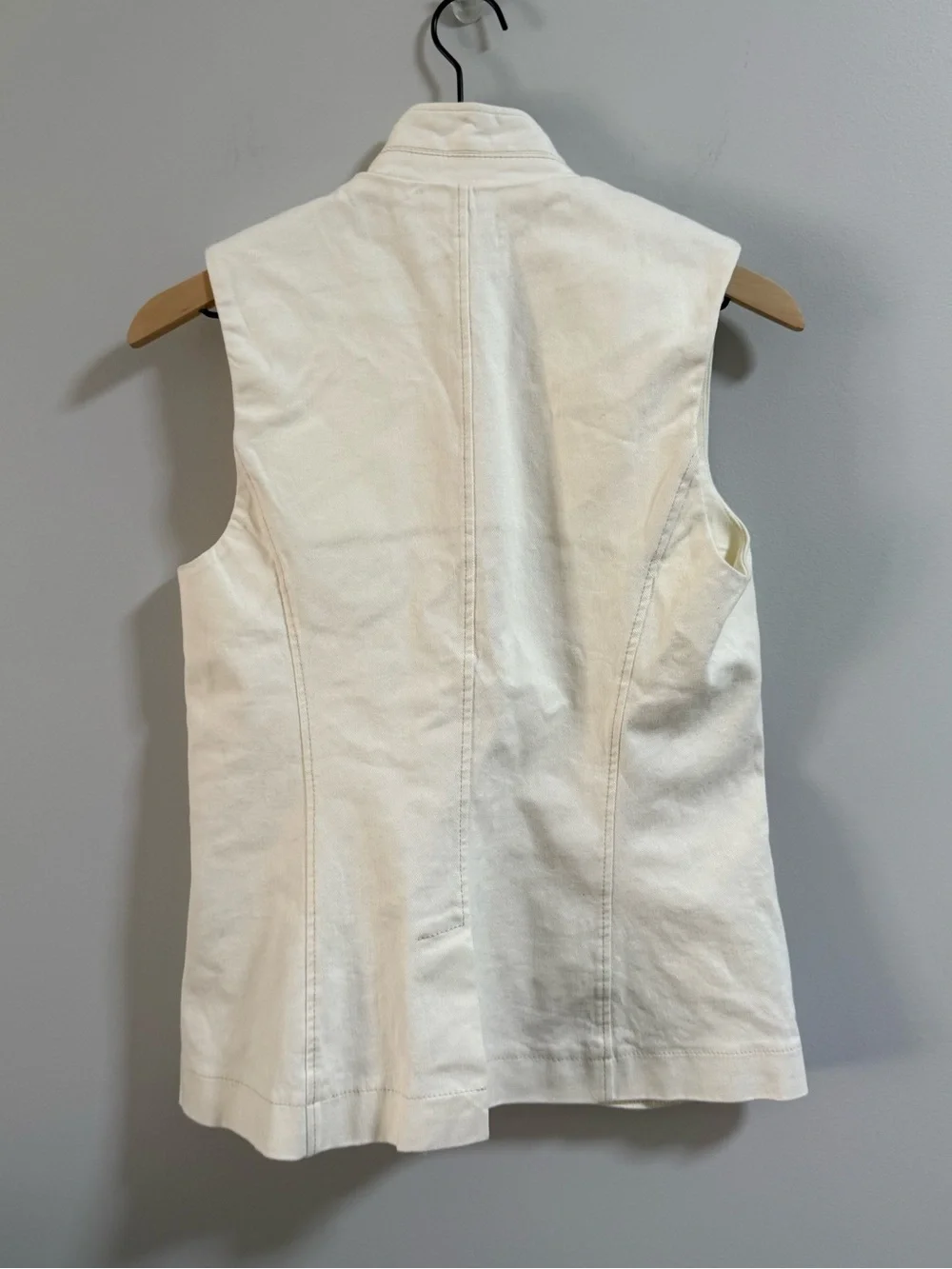 Lola & Sophie Cream Button-Front Vest - Picture 8 of 8